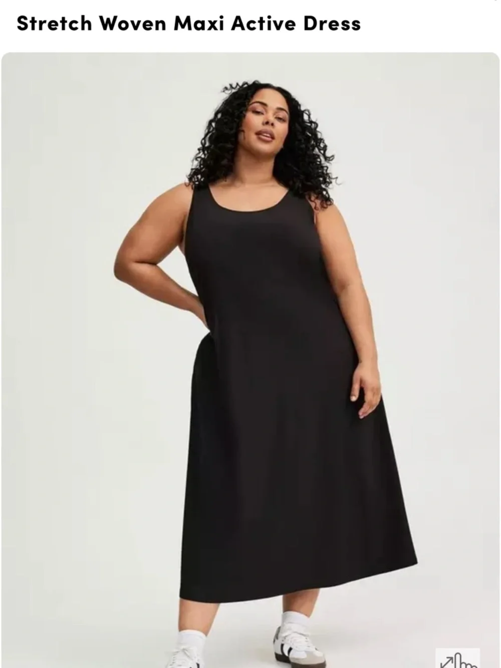 torrid Black Sleeveless Scoop-Neck Maxi Dress - Picture 2 of 8